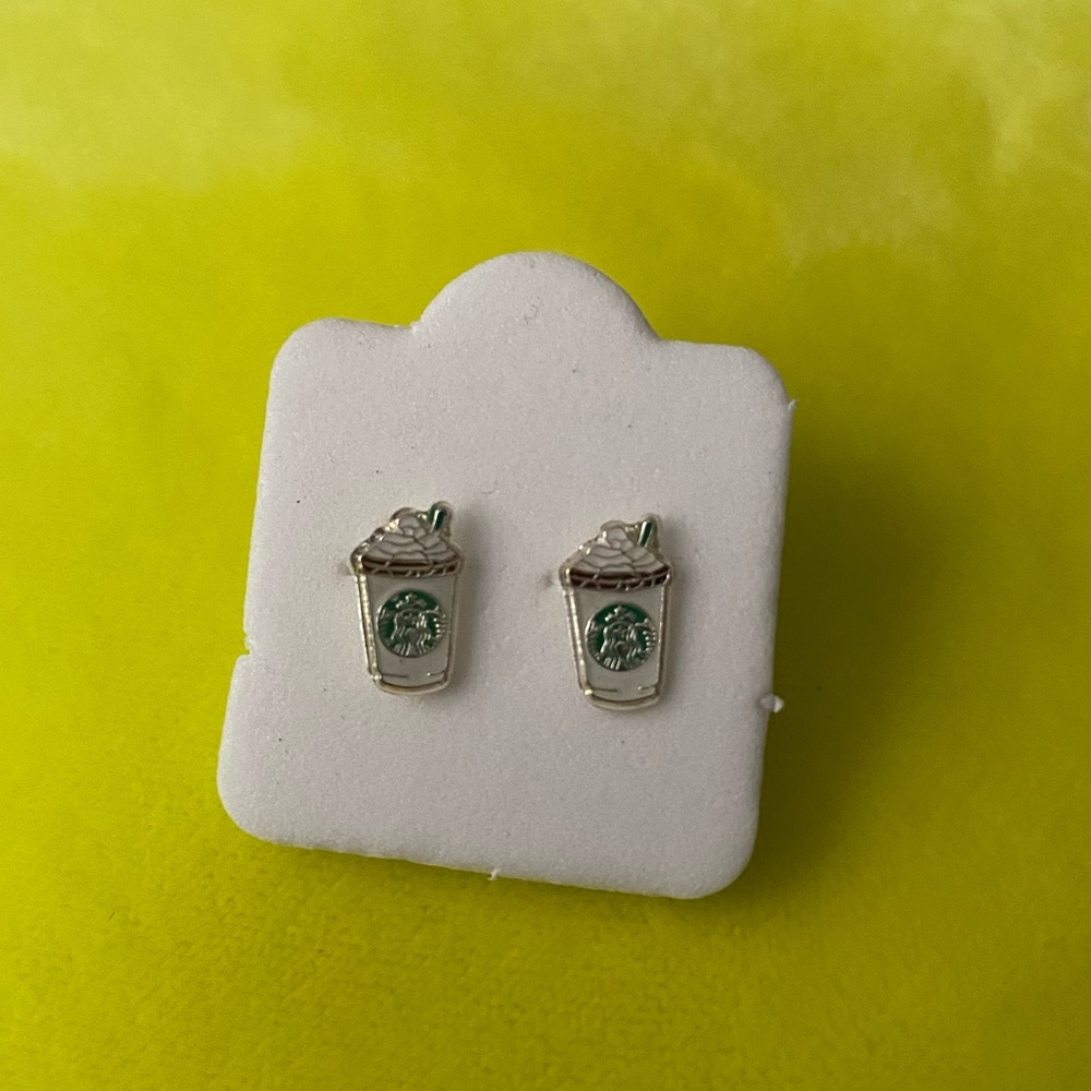 starbucks inspired earrings